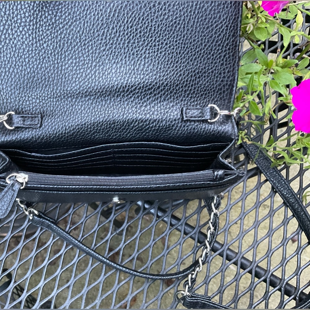 Sharp Steve Madden Multi Pocket Silver Hardware & Chain Wallet Bag! - Picture 15 of 16